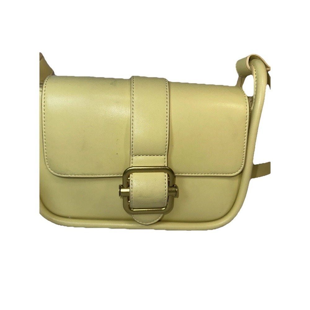Miztique Yellow Faux Leather Crossbody Bag
